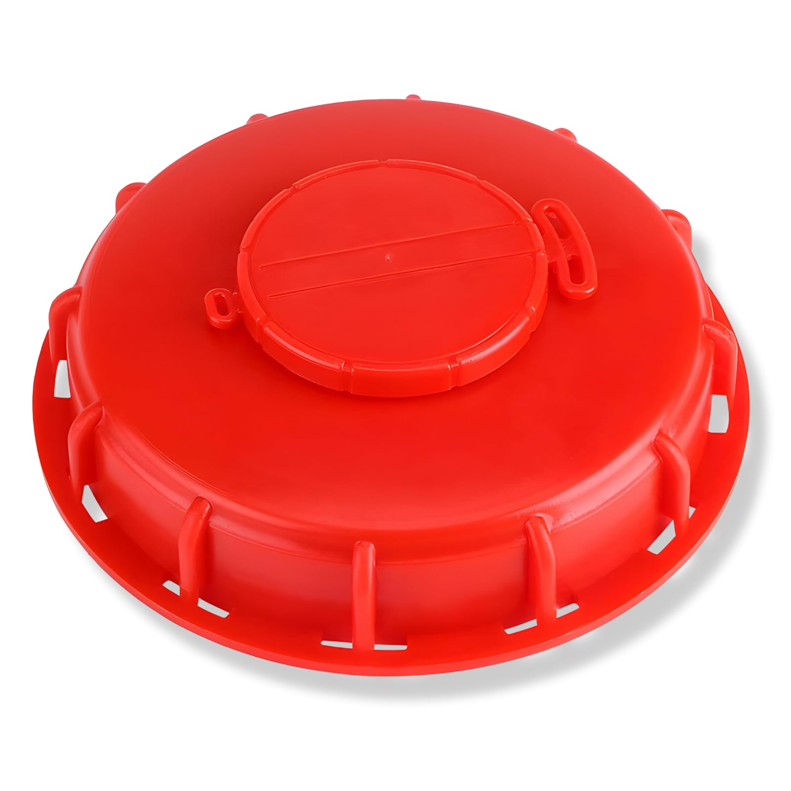Boxonly IBC Tote Lid Cover 165mm Inner Diamater IBC Lid Tote Fittings Water Tank Cap Cover IBC Tank Lid Water Liquid IBC Tank Fitting Cap Red Cover