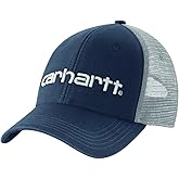 Carhartt Men's Canvas Mesh-Back Logo Graphic Cap