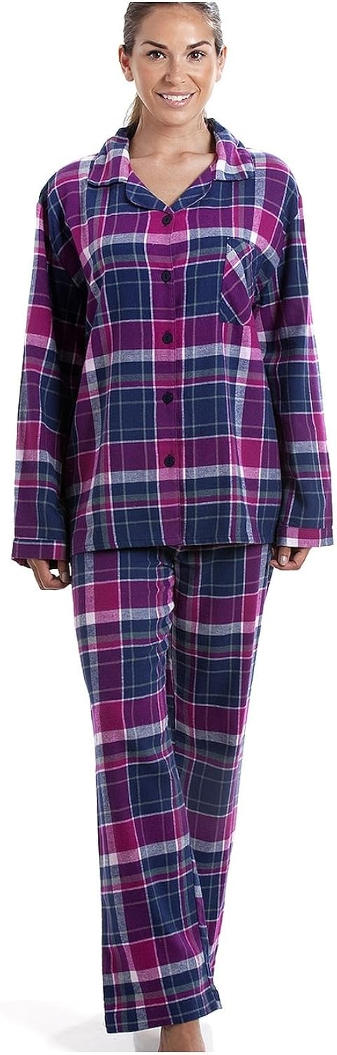 Pigiama Donna Serafino Termo Cotone Quadri Polsini Fiocco Dolcissime Art 9214 Ebay