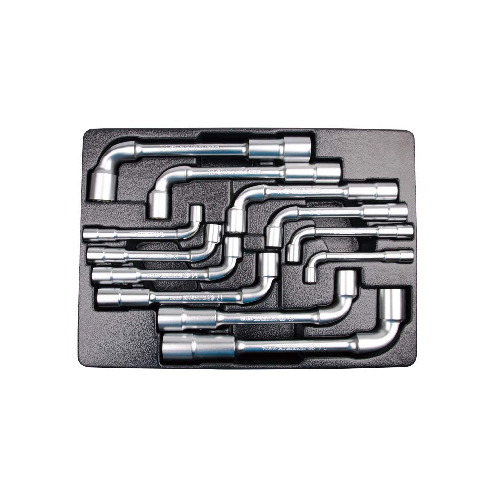 KING TONY 91812MR Termoformado 12 Wrenchs Pipa 8, 10-14, 16-19, 22, 24mm for DIYers & Professionals, Built for Repair and Installation tasks, 24mm