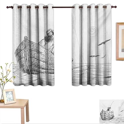 Amazon Com Seagulls Blackout Draperies For Bedroom