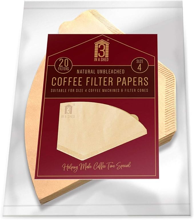 Universal 1 x 4 Coffee Filter Papers Pk 20 to Fit Melitta,Delonghi Size