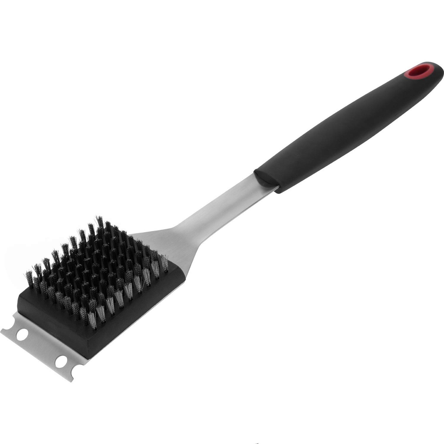 Westmark Grill Brush, Length: 38.5 cm, Stainless Steel/Plastic, Colour: Silver/Black/Red, 15072280