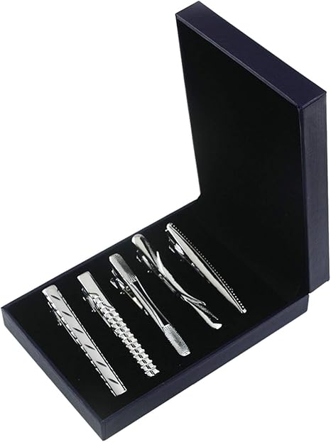 Amazon Co Jp Yuena Care ネクタイピン メンズ 5本セット タイピン ビジネス タイクリップ ネクタイ スーツ 結婚式 ファッション 日常 おしゃれ シンプル 高級 ボックス付 ネクタイピン 成人式プレゼント オシャレ ホーム キッチン