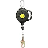 DIJJIG 30FT Self Retracting Lifeline SRL&ndash; No-Tangle Steel Cable, ANSI/OSHA | Class 1yoyo para construccion lifeline retractable lanyard fall protection