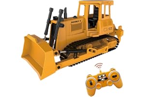 Mostop RC Bulldozer 9 Channel Remote Control Bulldozer Toy Full Functional Remote Control Front Loader Tractor Toy, 2.4Ghz RC