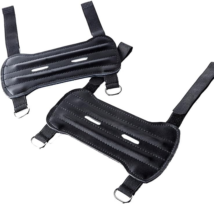 Nachvorn Shooting Archery Arm Guard Leather Three Adjustable Straps Archer Protector Shooter Protection : Sports & Outdoors