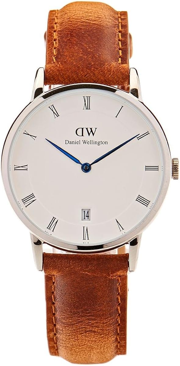 Daniel Wellington Damen Analog Quarz Uhr Mit Leder Armband ...
