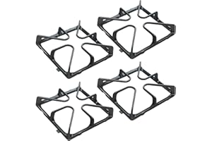 ZEMIBI WB31K10034 Burner Grate Replacement for GE Burner Grate Stove Parts General Electric Gas Range Stove Top Surface Grate, Cast Iron Rack, 4 Pack