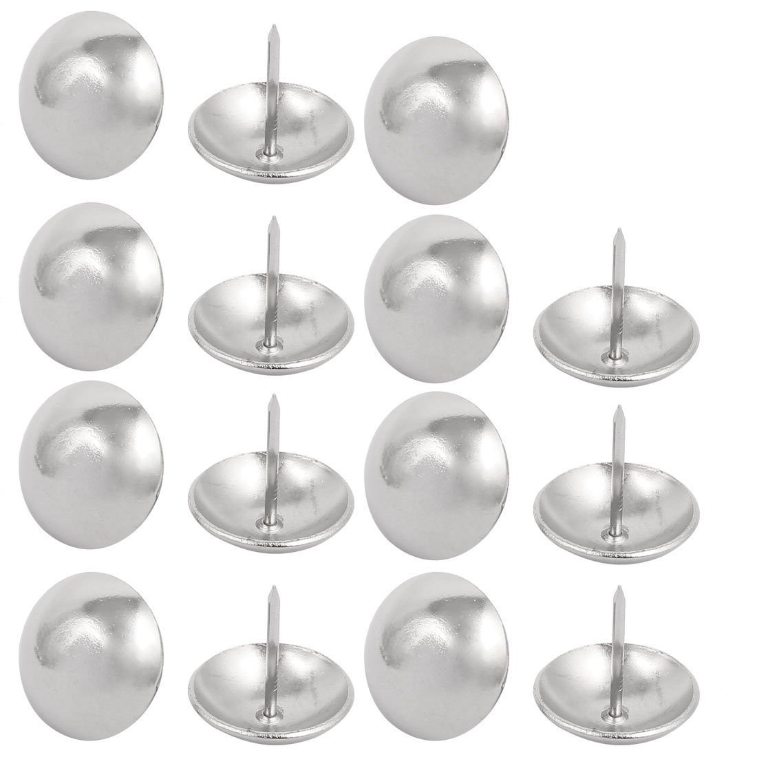 sourcingmap 25mm Dia Stainless Steel Upholstery Nail Decorative Tack Stud Push Pin 15PCS