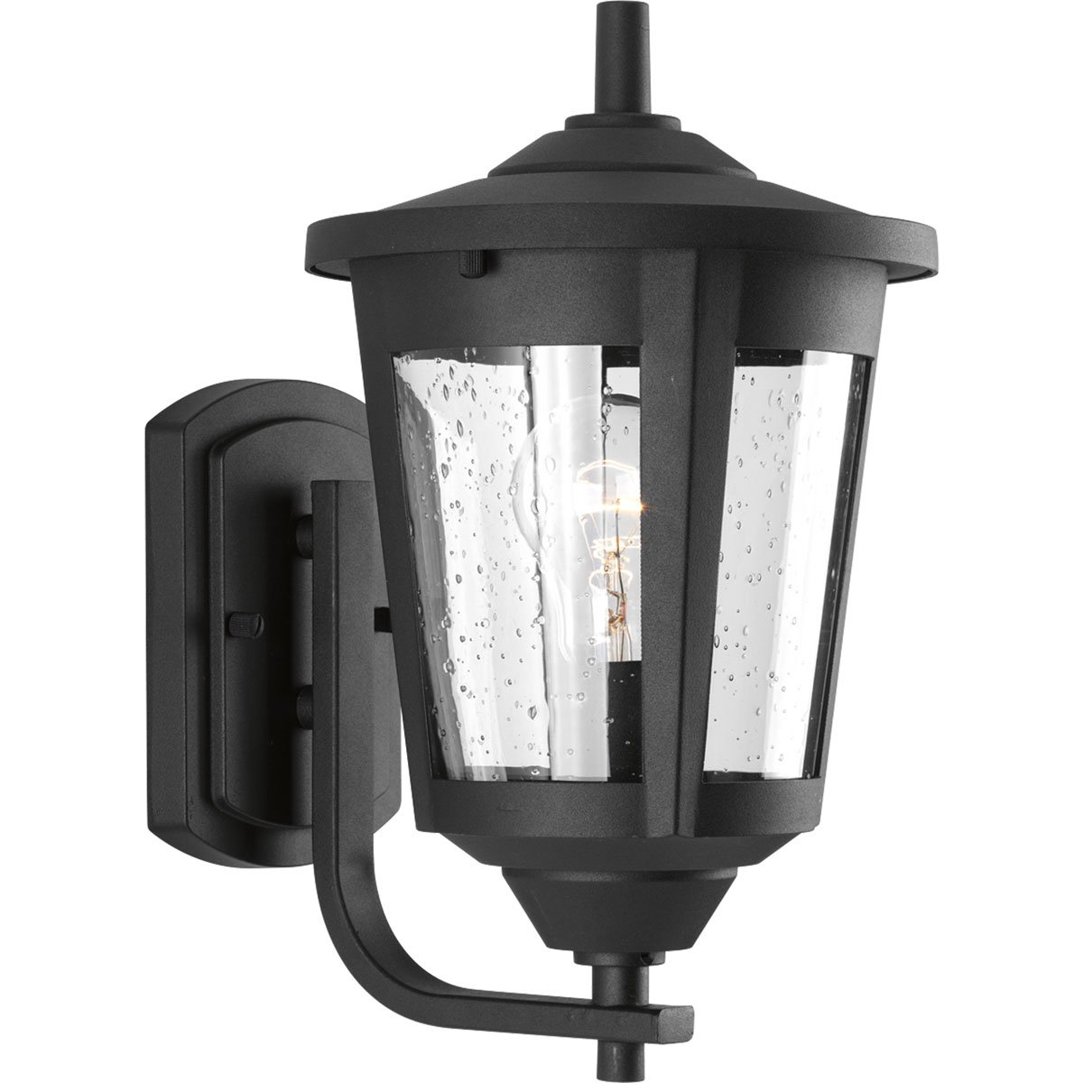 Best Progress Lighting East Haven Led 12-In H Led Black Outdoor Wall Light Directions