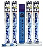 4 Packs Cyclones Blueberry Flavored Pre Rolled Cones Clear with Beamer Smoke Doob Tube