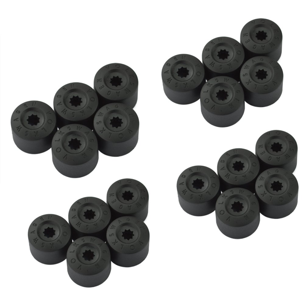 runmade Plastic Wheel Lock Lug Bolt Nut Cover Cap for VW Jetta Golf
