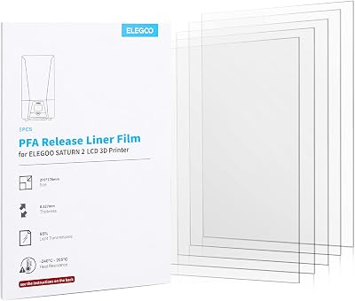ELEGOO PFA Release Liner Film 273x176mm 0.127mm Saturn 2/8K