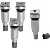 Aynaxcol 4Pcs Tire Pressure Sensor Valve Stem Repair Kit TPMS Replacement for Peugeot Replacement for Dodge Replacement for Land Rover Replacement for Volvo Replacement for Mazda Replacement for Jeep