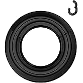 ZS Hinged Segment Clicker PA Ring Spring Action BCR Rings, 2G 4G 6G 8G 10G 12G Black Septum Nose Rings, Surgical Steel Pierced Body Jewelry for Men Women
