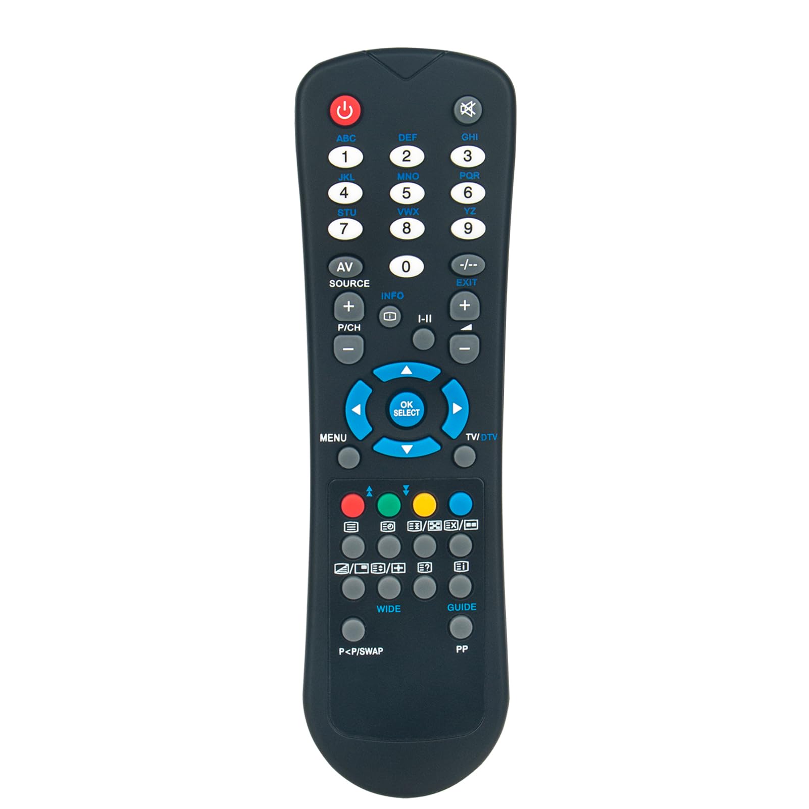 VINABTY Replacement Remote Compatible with TECHNIKA TV LCD26209 LCD26-209 LCD26209V LCD26-209V