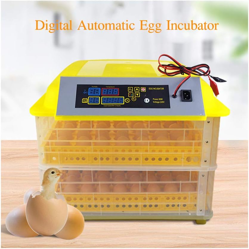 DGYAXIN Incubator, Incubator for Eggs, 96 Eggs Incubators for Hatching Eggs with Automatic turner, Multifunction Digital Automatic, Farm Home Use Chicken Goose Duck Quail Poultry,57×54×30.5cm