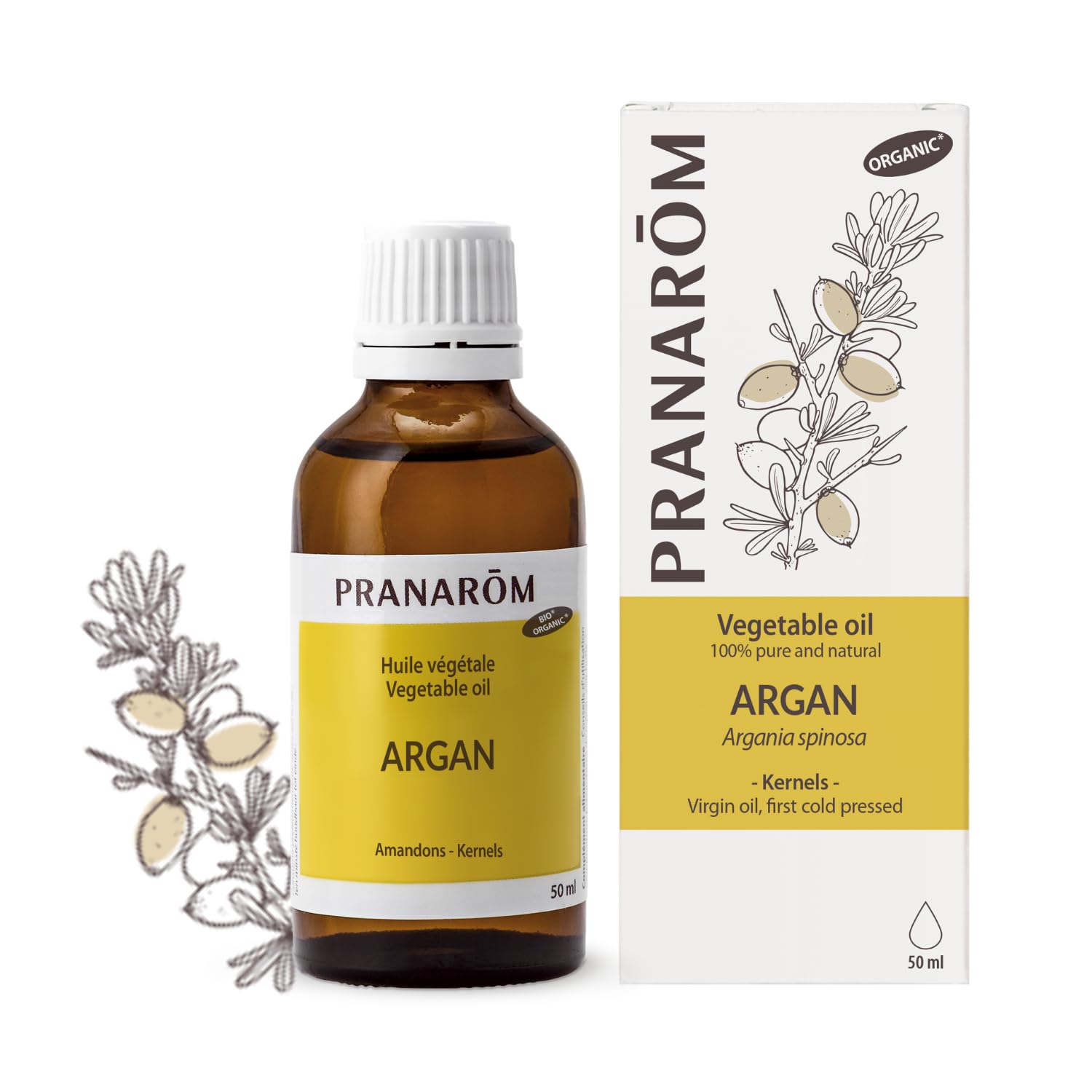 Pranarôm Organic Sweet Almond Vegetable Oils 50 ml