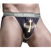 Kinizpl Men's Jockstrap Sexy Underwear Bikini Briefs Soft Breathable Bulge Pouch Underwear Thongs Jock Strap