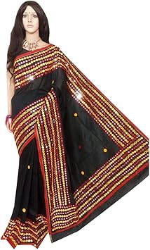 black mirror saree