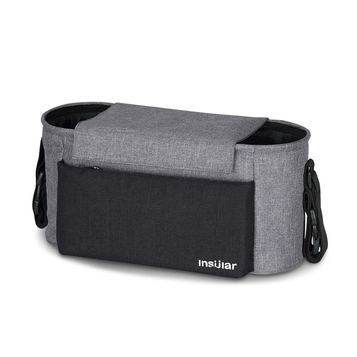 SONARIN Waterproof Stroller Organizer Bag Baby Changing Bag,Satchel Bag,Large Capacity for iPhone, Diapers, Toys and Accessories(Grey)