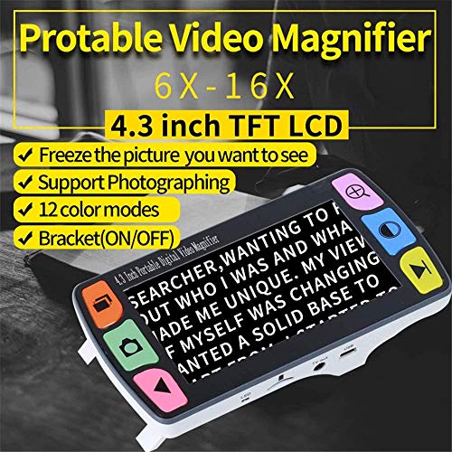 Eyoyo 4.3 Inch Portable Video Digital Magnifier Electronic Reading Aids