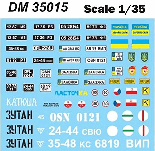 MILITARY DECALS FOR ZIL-131 ARMY TRUCK 1/35 DAN MODELS 35015