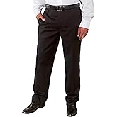 Kirkland Signature Flat Front Men's Wool Dress Pants 34 x 30 Black