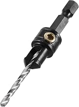 Trend Snappy Adjustable Countersink Drill Bit 9.5mm HSS No.8 No.10 Screws 1/4 view 2