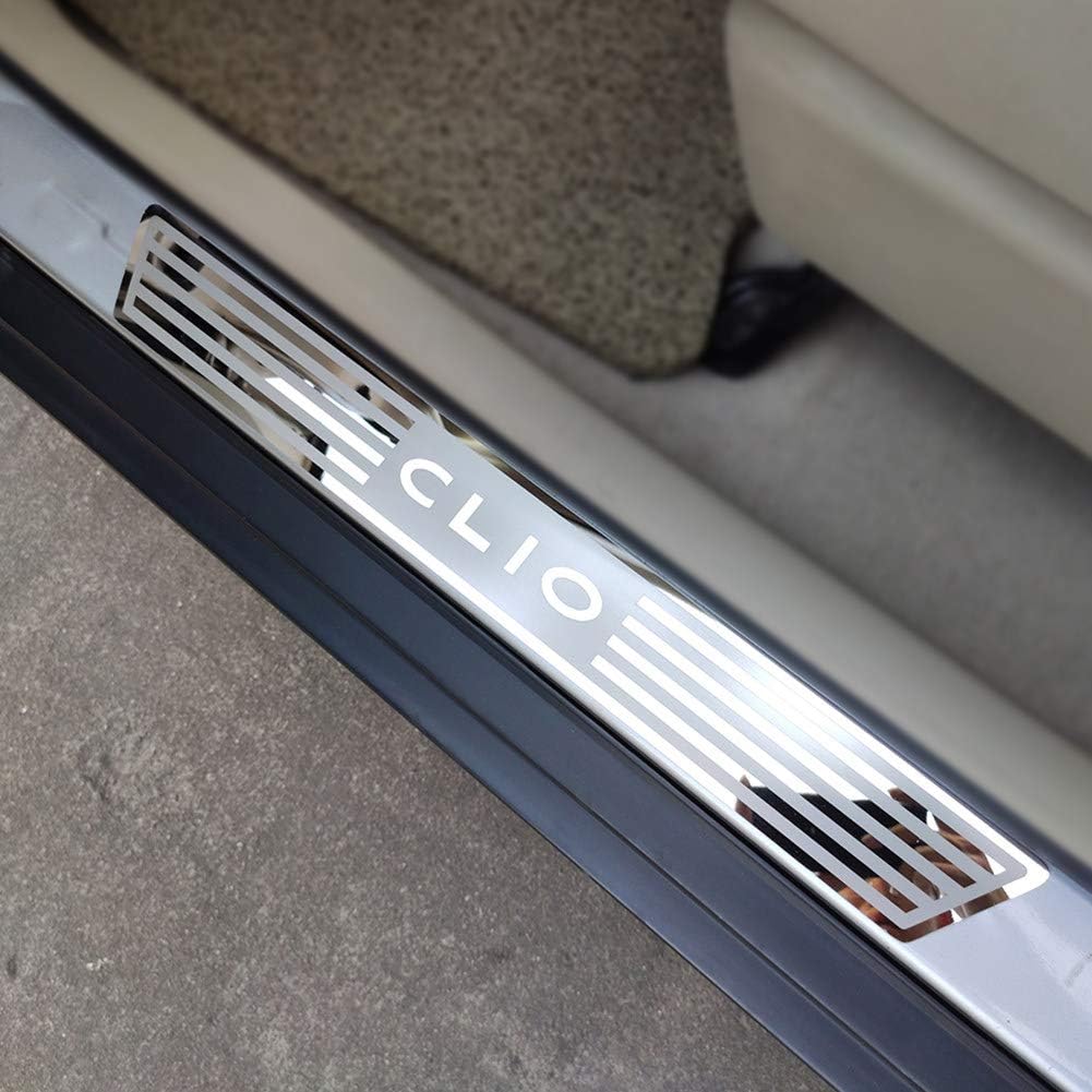 AniFM 4pcs Scuff Plate Guards Stainless Door Sills Pedal Car Styling