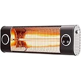 Uthfy 150R Patio Heater,with Electric Infrared Technology and Carbon Fiber Tube,Wall Mounted,Remote Control and Overheating P