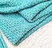 Kpblis Knitted Mermaid Tail 71-Inch–by–35-Inch Blanket Green