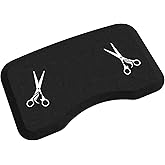 Amcomfy Anti Fatigue Salon Mat for Hair Stylist Anti-Slip Antique Series Salon &amp; Barber Shop Chair Floor Mat (17''x32'' x 5/8'',Scissors)