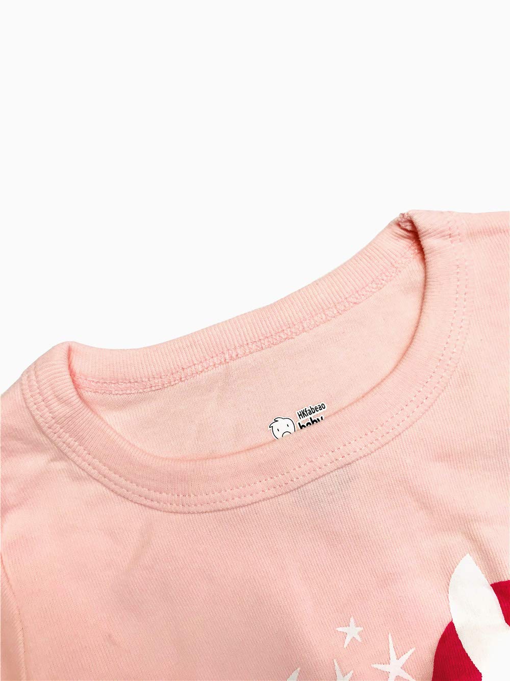 LitBud Girls Chirstmas Pajamas Sleepwears 2pcs Long Sleeves Tops Pjs Nightwear + Pants Sets for Toddler Kid Size 5-6 Years 6T Thanksgiving Gifts