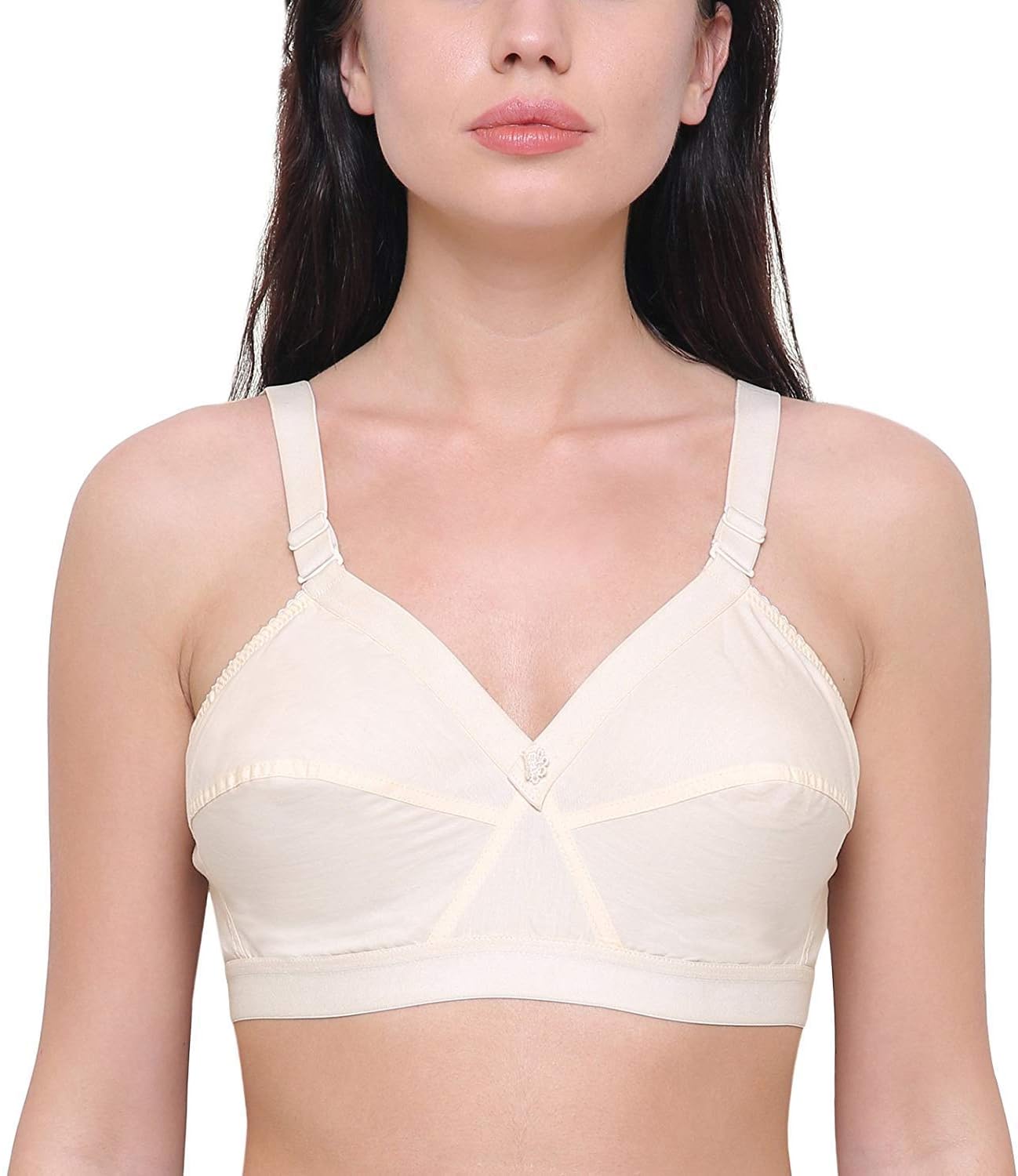 Cotton Shaper Full Coverage Detachable Straps Bra for Women