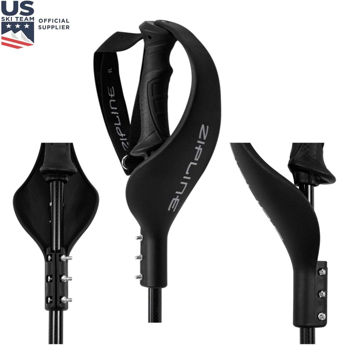 Ski Team Official Ski Pole Zipline Ski Pole Hand Guard U.S Sports