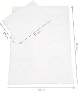 Baby Comfort 4.5 Tog Duvet with Flat Pillow Bedding Set 80x70 cm 12M+ view 4