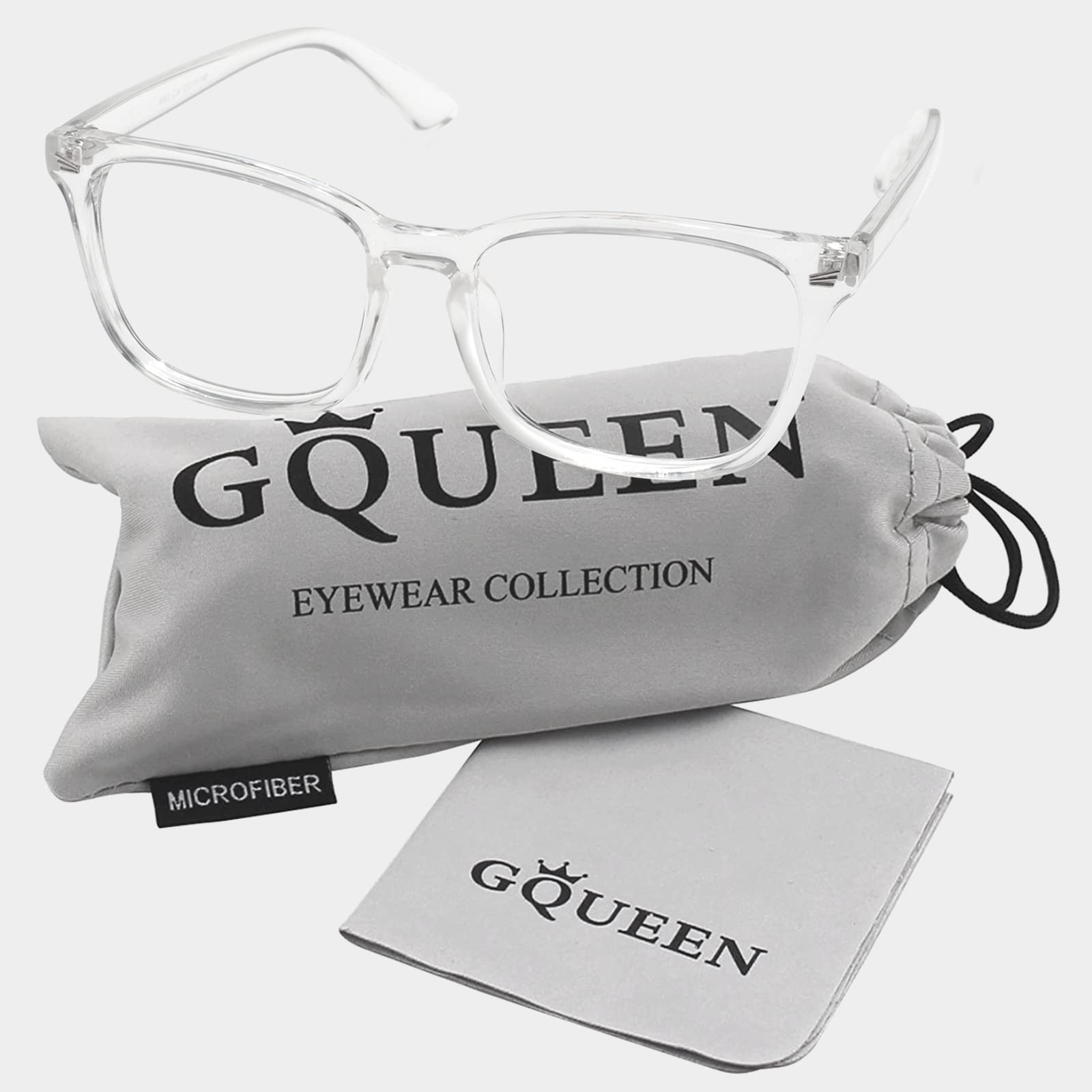 GQUEEN Fashion Glasses Non Prescription Fake Glasses for Women Men Clear Lens Square, 201582