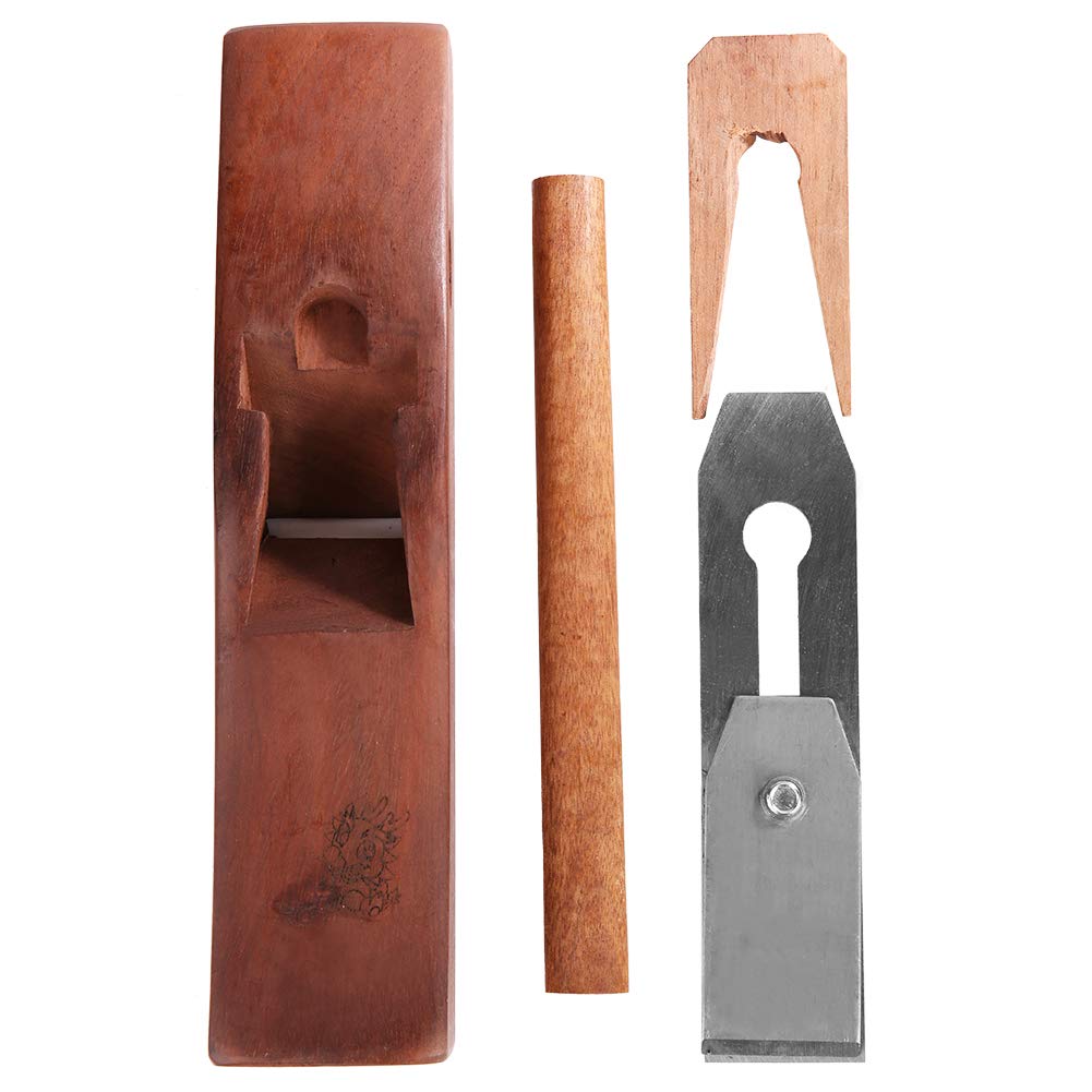 Hyuduo 11 Inch Manual Wood Plane Traditional Hand Planer for Smoothing, Surface Finishing & Woodworking, Steel Blade Bench Plane Tool for Furniture Making, Carpentry and Deburring