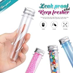 HNYYZL 20PCS Test Tubes,45ml Clear Plastic Test