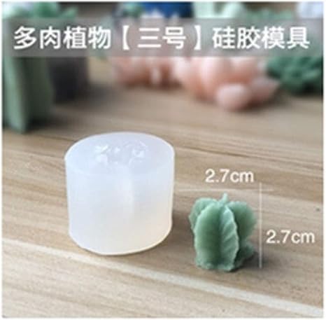 Amazon Co Jp シリコンモールド 1ピースの多肉植物蝋燭のシリコーンの金型サボテンdiy Uv樹脂カップケーキチョコレートエポキシ砂糖漆喰粘土型 Color 15 ホーム キッチン