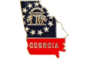 KILIPOL State Shaped Map Lapel Metal Pin Enamel Brooch Keepsake Beautifully Designed for Backpack Hat