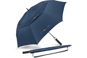 NINEMAX Golf Umbrella 51/54/62/68 Inch,Large Umbrellas Windproof Automatic Open,Oversized Double Canopy Vented Umbrella for Rain Large Size,Extra Large Umbrellas for Men and Women