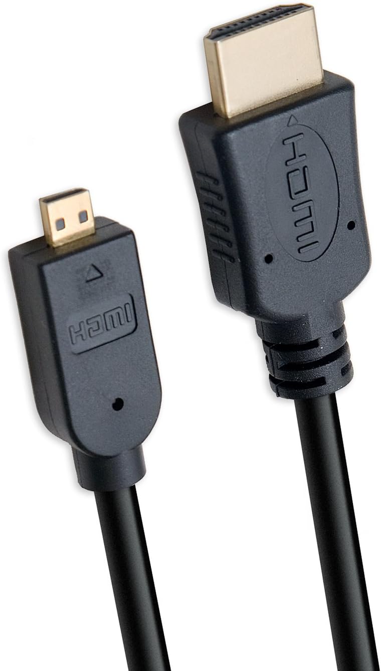 CONNECTLAND 0108108 1.8m Micro HDMI to HDMI High speed Video Connection Cable, 1.8 Meters