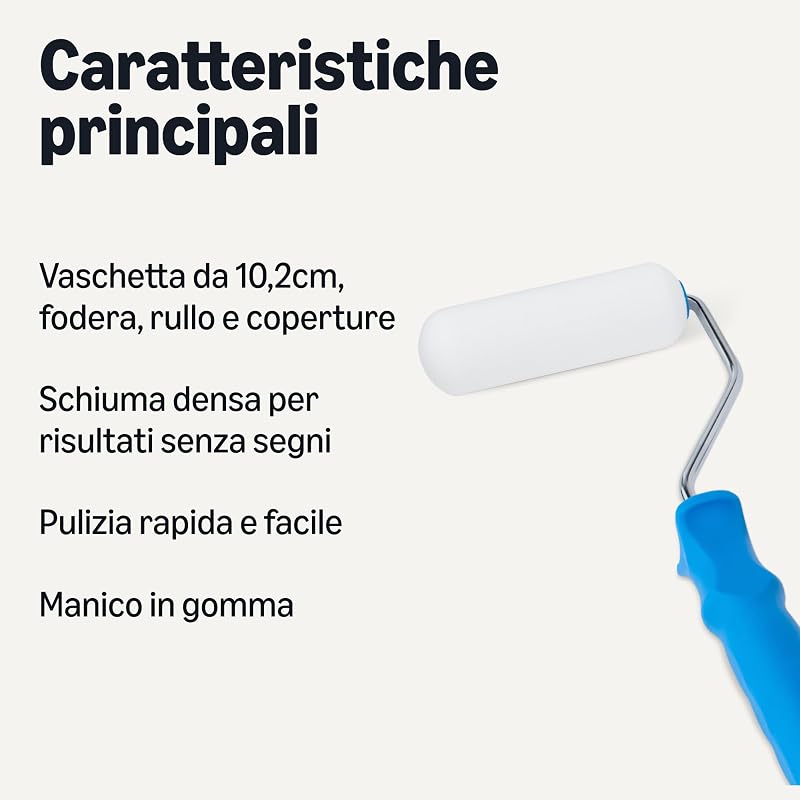 Kit di rulli in schiuma, rullo da 10,2 cm, confezione da 8