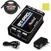 Radial BT-Pro V2 Bundle, Stereo Bluetooth Direct Box | Up to 30 Meters, Phantom Power, Bluetooth, Studio &amp; Stage Audio Gear, For Recording &amp; Live Use, Receiver