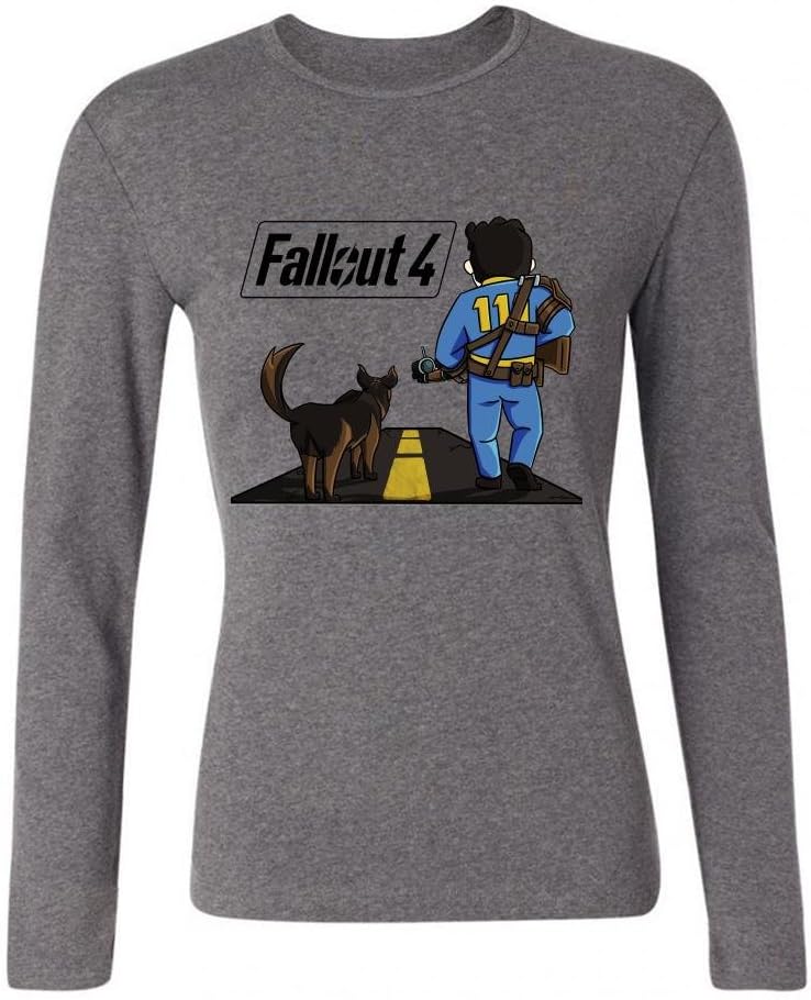 SDUAE Women's Fallout 4 Comic Art Long Sleeve T Shirt