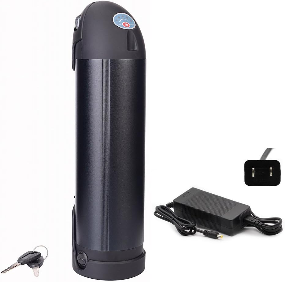24V 10Ah Bottle Lithium E-Bike Battery for Electric Bicycles + charger