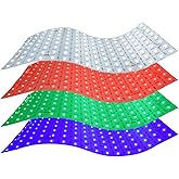 Minxue 4PCS Soft LED Backlight Sheet 45W RGBW Panel Backlit Flexible cuttable 19X9.5 inch for Translucent countertop Indoor